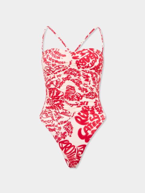 DSQUARED2 REBEL HIBISCUS ONE-PIECE