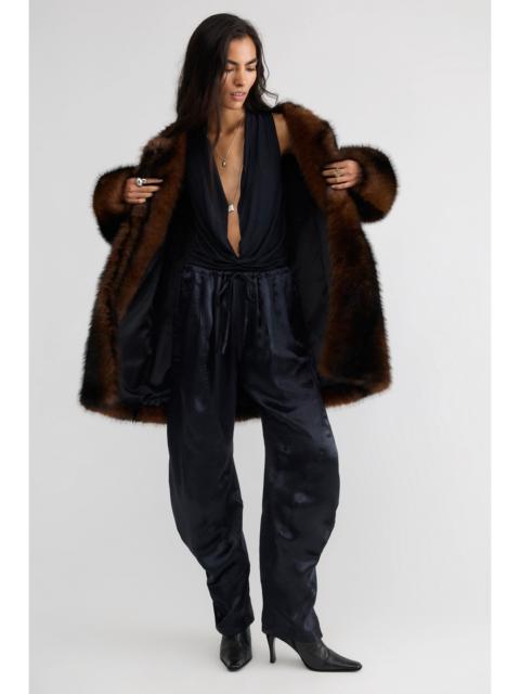 FREE PEOPLE Crowd Pleaser Twisted Satin Pull-On Pants