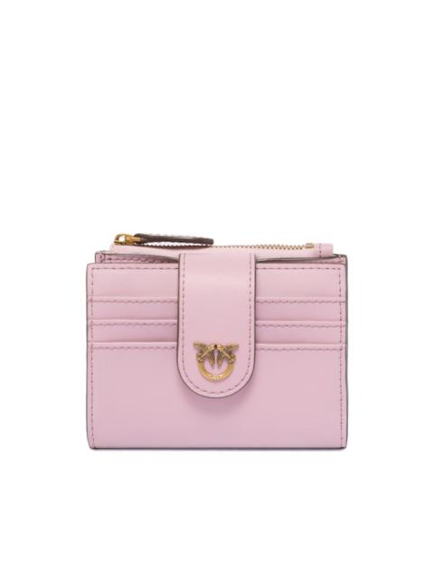 PINKO birds leather card holder
