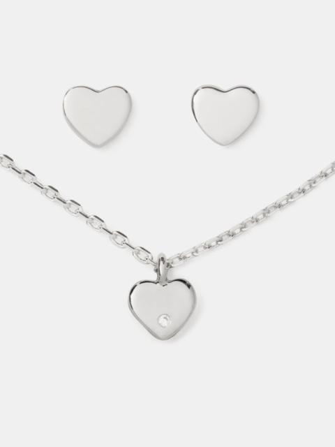 kate spade Kate Spade Earrings Metal Mini Heart Pendant And Studs Set - Boxed