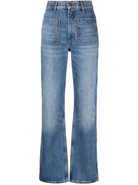 Sandro high-waist straight-leg jeans