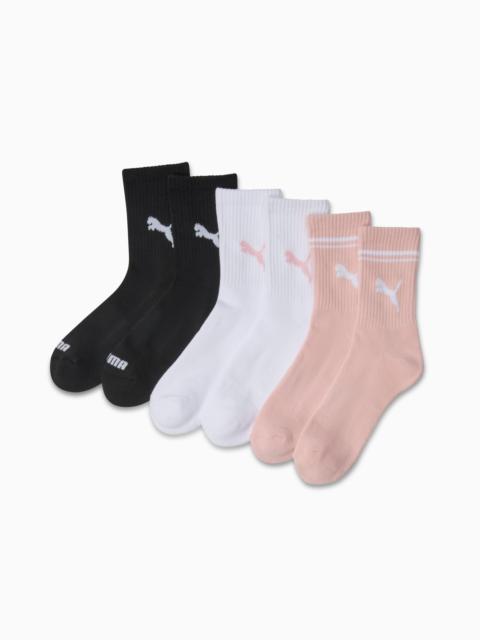 PUMA Women's Half-Terry Crew Socks (3 Pairs)