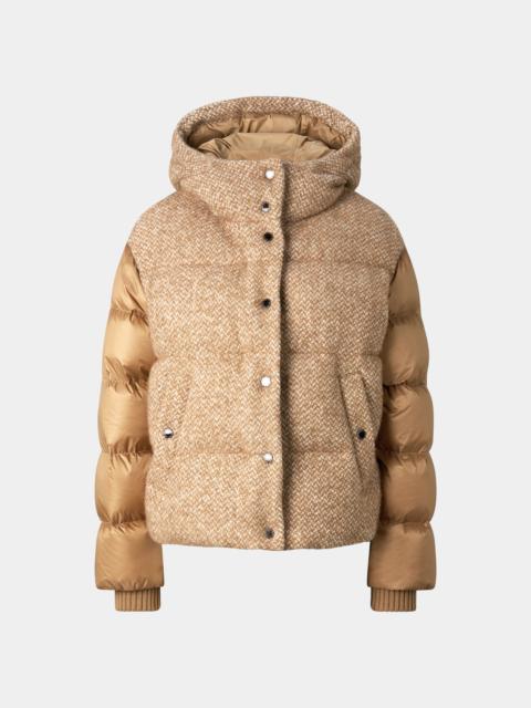 BOGNER Cathy Bouclé Down Jacket in Camel