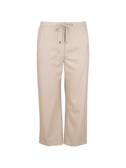 Max Mara drawstring cropped trousers