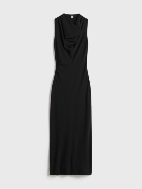 Totême Cowl-neck dress black