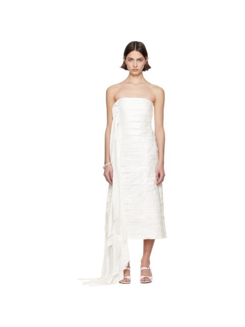 SUPER YAYA SSENSE Exclusive Bridal Capsule Ribbon Midi Dress