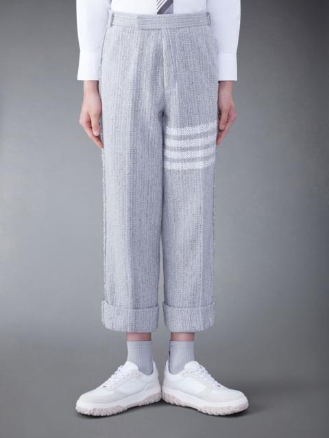 4-Bar cotton tweed trousers