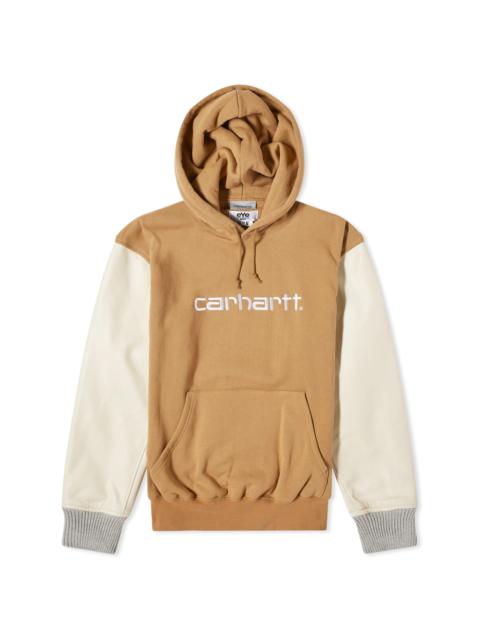 Junya Watanabe MAN Junya Watanabe MAN x Carhartt WIP Contrast Sleeve Hoodie