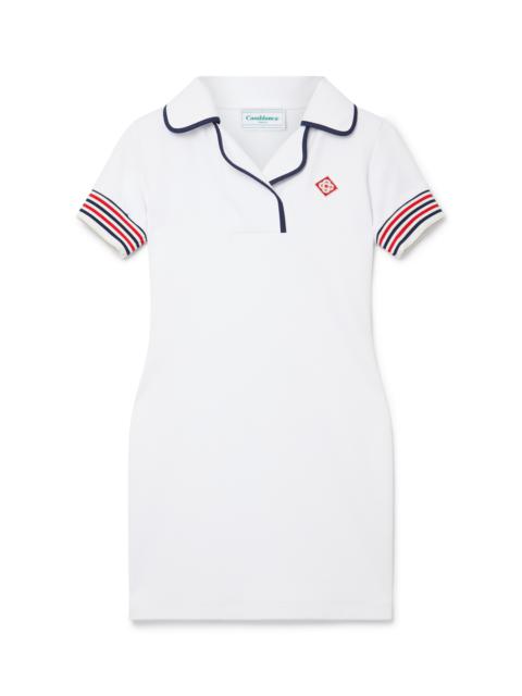 Bound Collar Polo Dress