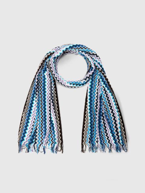 Missoni Pure cotton scarf with fringes