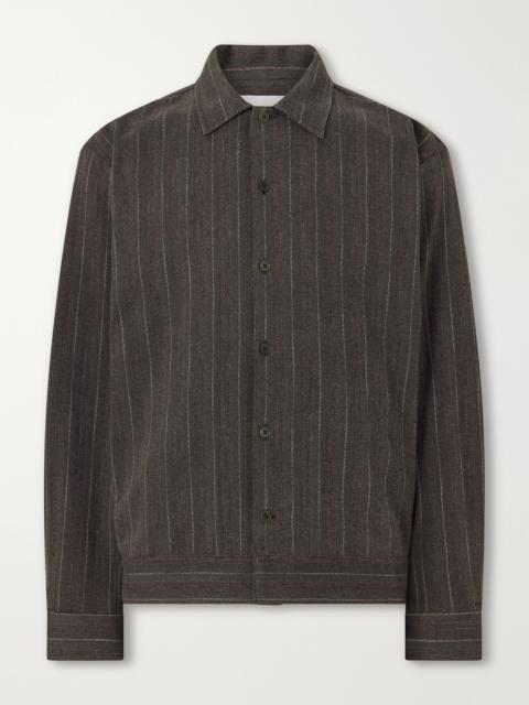 NN07 Reed 50091 Striped Cotton-Blend Overshirt