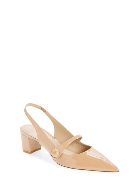 Stuart Weitzman Pointed Toe Slingback Pump