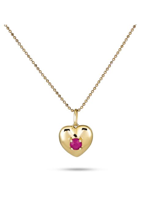 STONE AND STRAND Heart And Soul Ruby Necklace