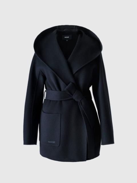 MACKAGE PAYA-Z Wool Wrap Coat With Sash Belt