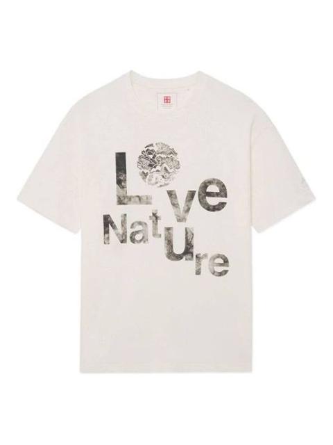 Li-Ning Love Nature Graphic Loose Fit T-shirt 'White' AHSS079-2