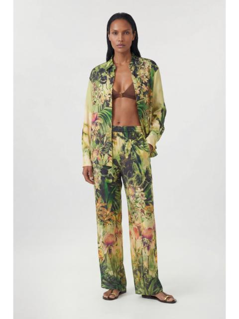 KAREN MILLEN Beach Tropical Spun Viscose Cover Up Trouser
