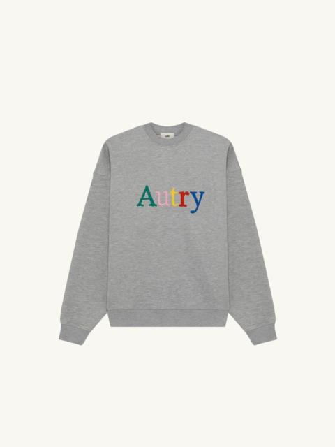 AUTRY SWEATSHIRT WITH MULTICOLOR LOGO UNISEX