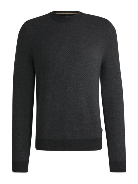 BOSS CREW-NECK SWEATER IN WOOL