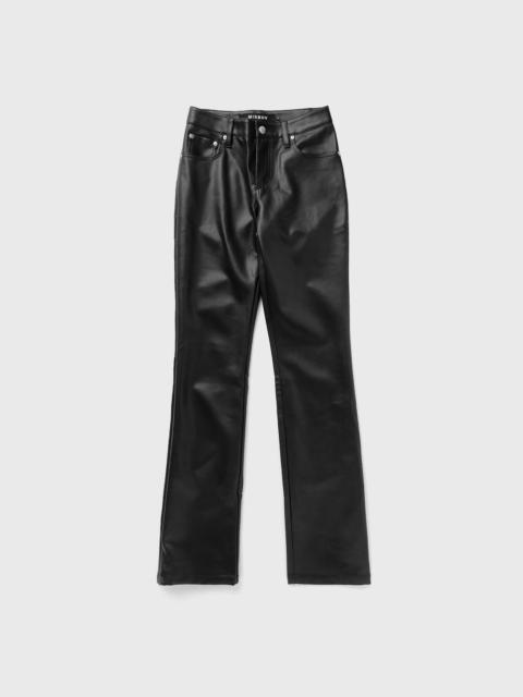 MISBHV VEGAN LEATHER TROUSERS