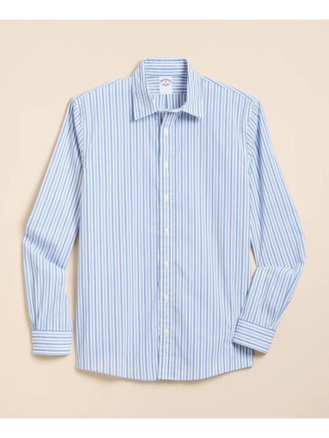Brooks Brothers Performance Series Stretch Spread Collar, Striped Sport Shirt