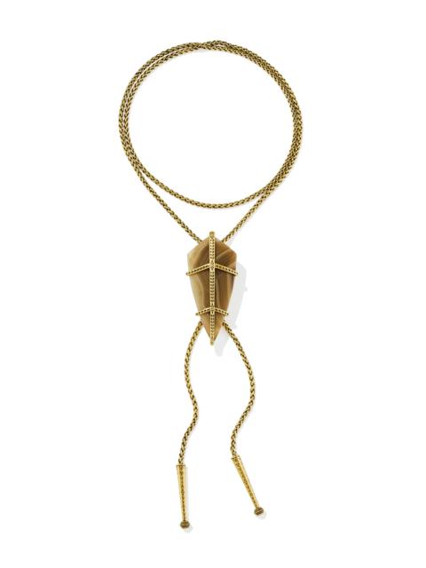 KENDRA SCOTT Trinity Vintage Gold Bolo Necklace