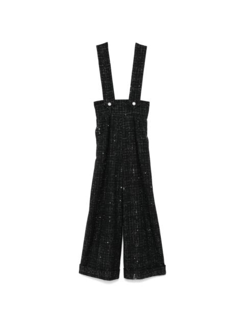 maje sequin-detailing overalls