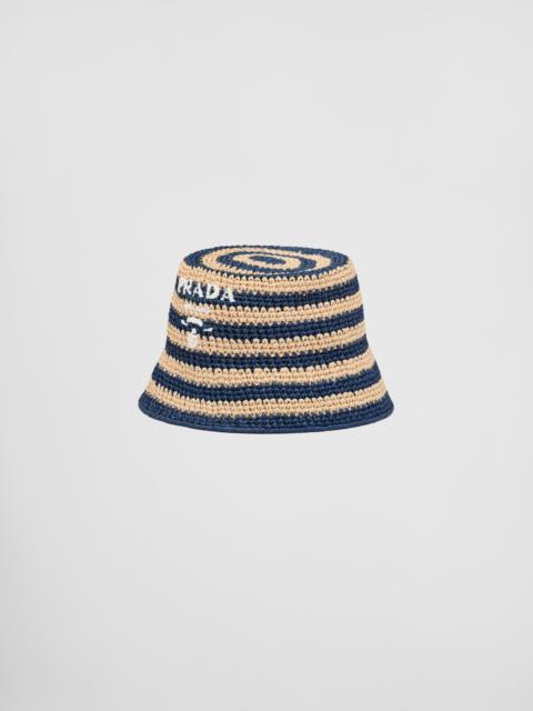 Prada Raffia bucket hat