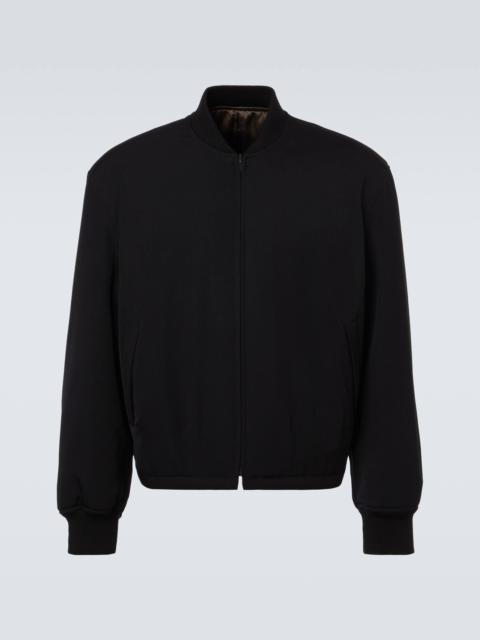 The Row Fenn reversible wool bomber jacket