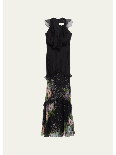 SALONI Rita Tiered Ruffle Cocktail Dress