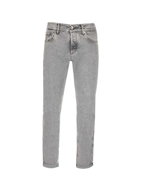 Brunello Cucinelli Straight-Leg Denim Jeans "Stonewashed" BRUN134