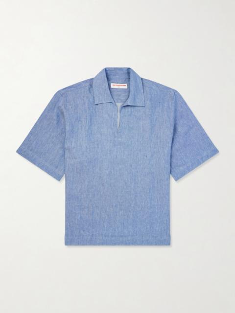 ORLEBAR BROWN Vincent Linen Polo Shirt