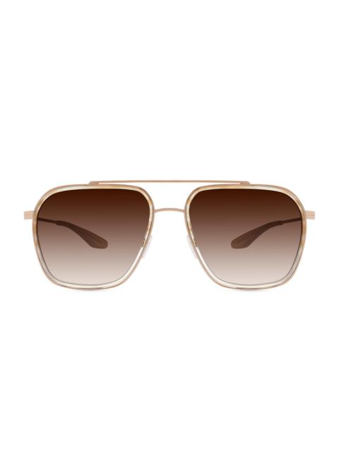 BARTON PERREIRA Women's Rizzo 60MM Navigator Sunglasses - Gold Brown