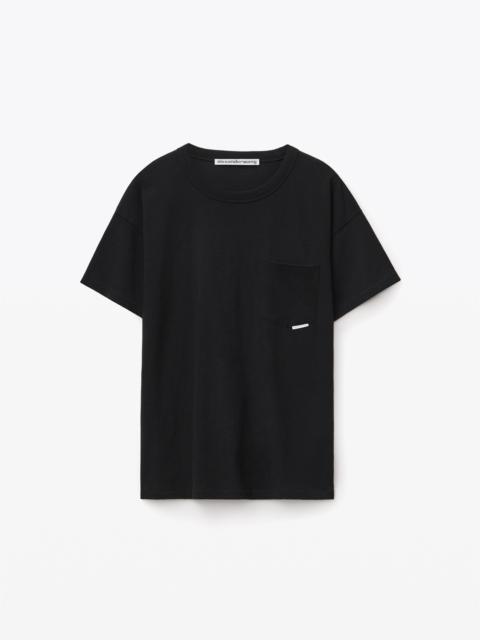 POCKET TEE IN HIGH TWIST JERSEY
