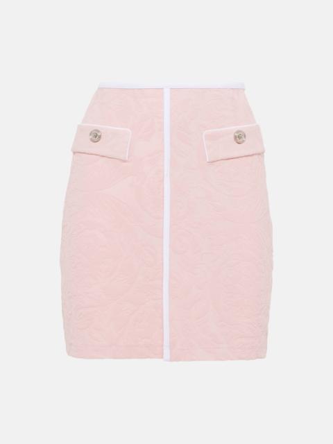 VERSACE Barocco terry miniskirt
