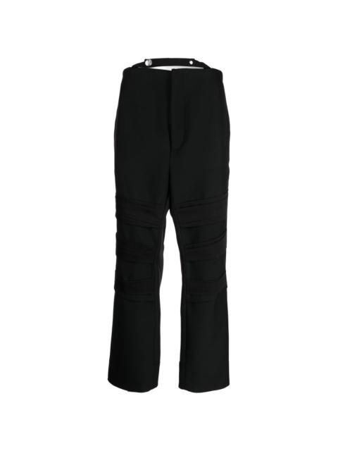 concealed front-fastening trousers