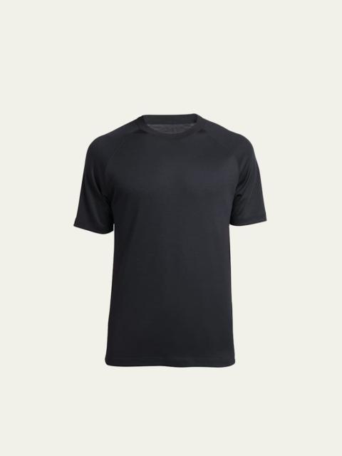 ZEGNA Men's Wool-Stretch Crewneck T-Shirt