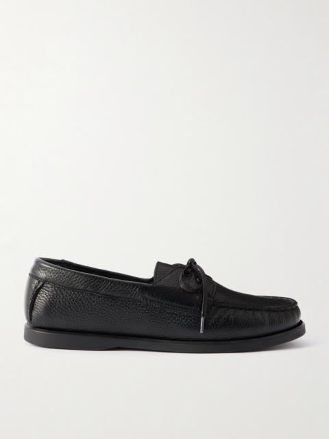 SAMAN AMEL City Moc Full-Grain Leather Boat Shoes