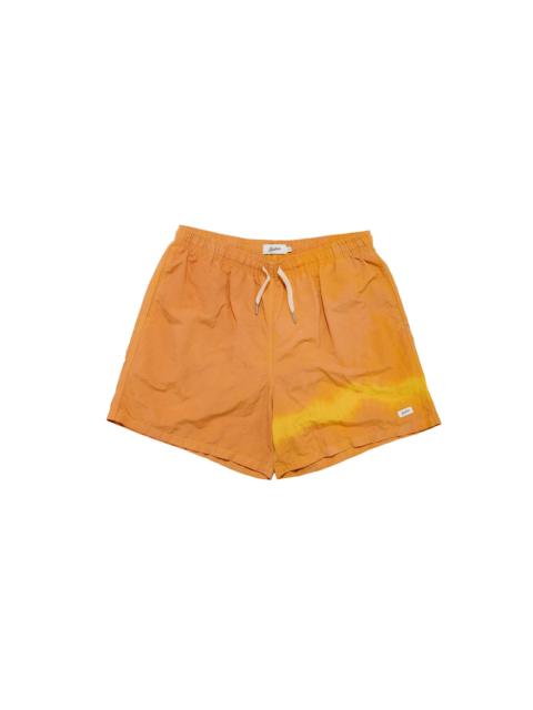 Bather Caeterpillar Over Dyed Madder Tangerine Swim Trunk