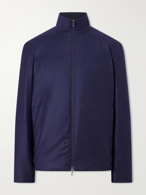 SEASE Padded Wool and Silk-Blend Jacket
