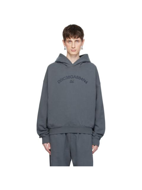 Gray Cropped Hoodie