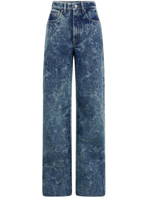 rabanne washed wide-leg jeans