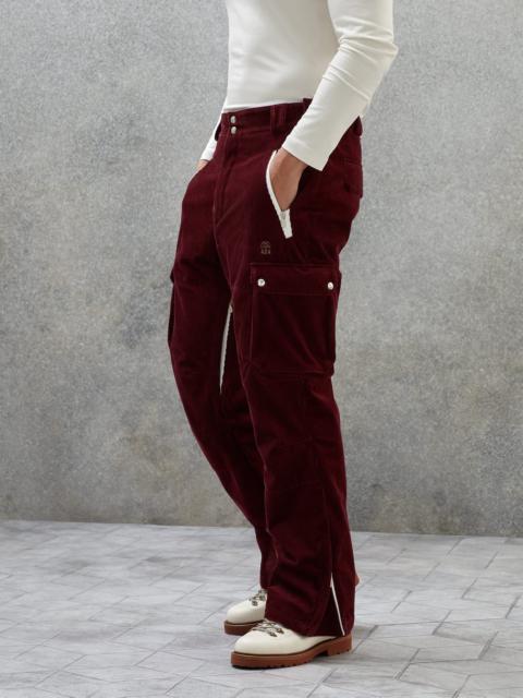 Bonded corduroy Mountain trousers with Thermore® padding and cargo pockets