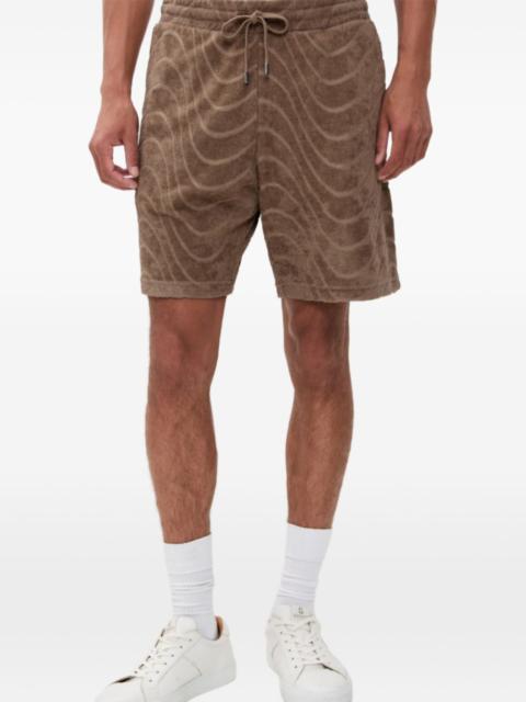 FRESCOBOL CARIOCA wave-pattern shorts