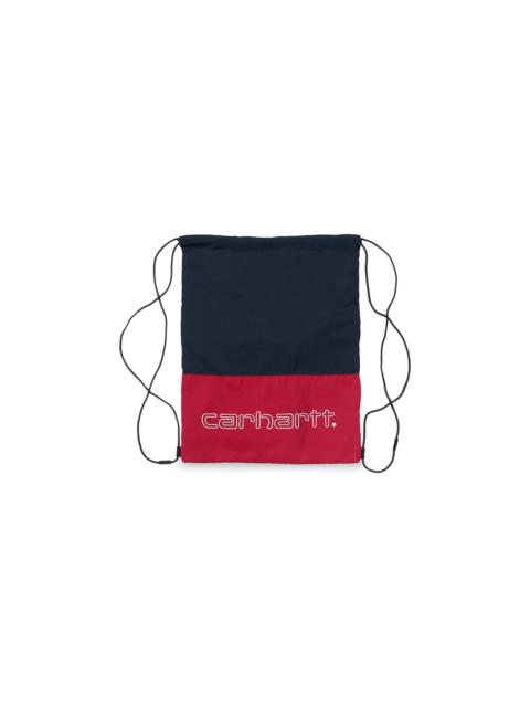 Carhartt WIP Terrace Drawstring Bag 'Cardinal/Dark Navy/White'