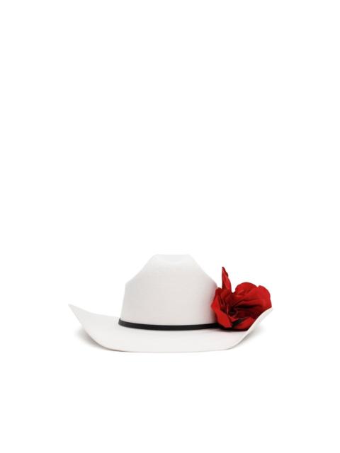 WILLY CHAVARRIA floral-appliqué hat