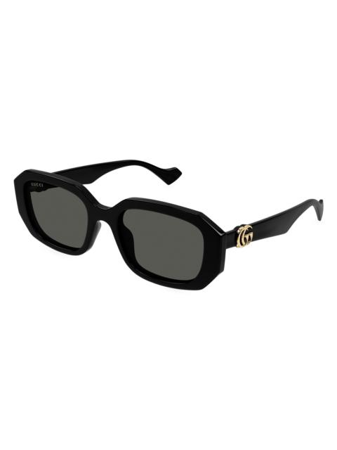 GUCCI Women's GG Generation Light 54MM Rectangular Sunglasses - Black Grey