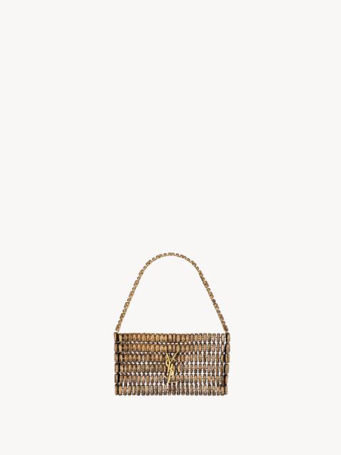 SAINT LAURENT EVENING BAG IN CRYSTALS