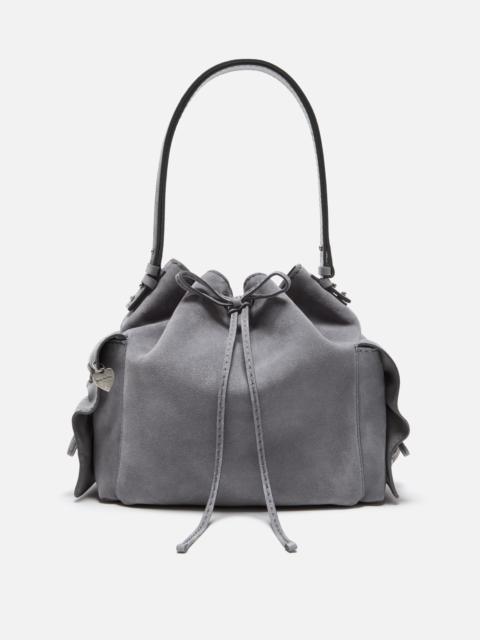Acne Studios Multipocket Suede Bucket Bag - Cold grey