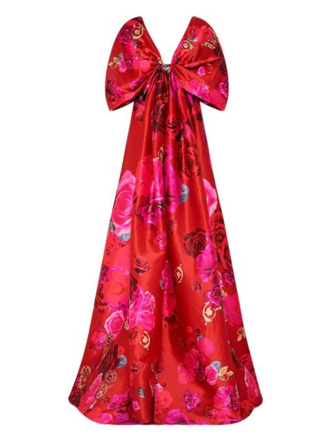 CAMILLA floral-pattern maxi dress