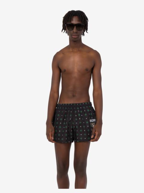 Moschino MOSCHINO TEDDY BEAR NYLON SWIM TRUNKS